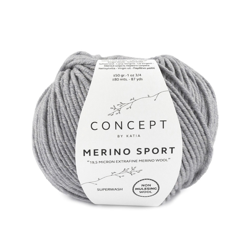 Katia Concept Merino Sport 401 Medium gray