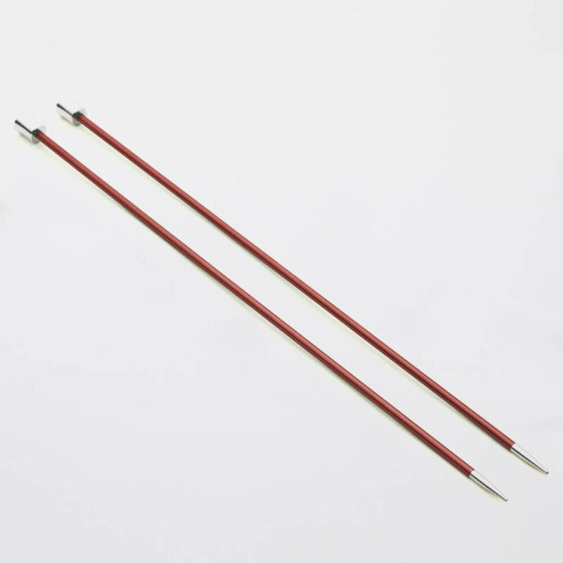 KnitPro Zing Single Pointed Needles Set 25 cm / 10" 5.50 mm