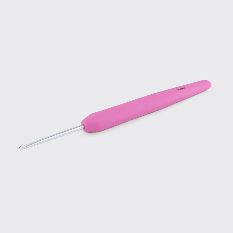 KnitPro Waves 2.0 Single Ended Crochet Hook (2.0-12.0 mm) 2.50 mm Fuchsia