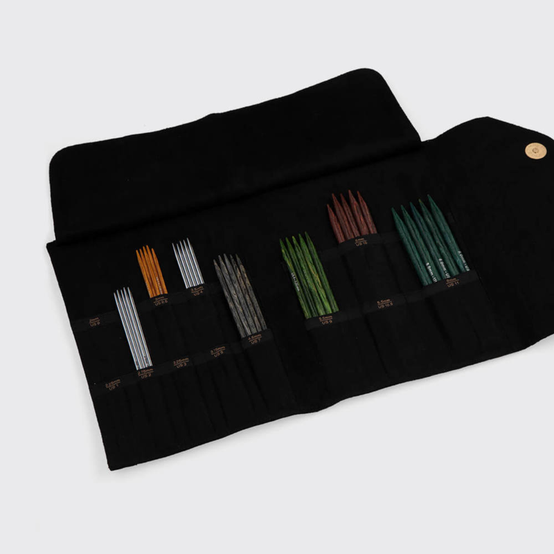 KnitPro Double Point Needle Case Coal Collection