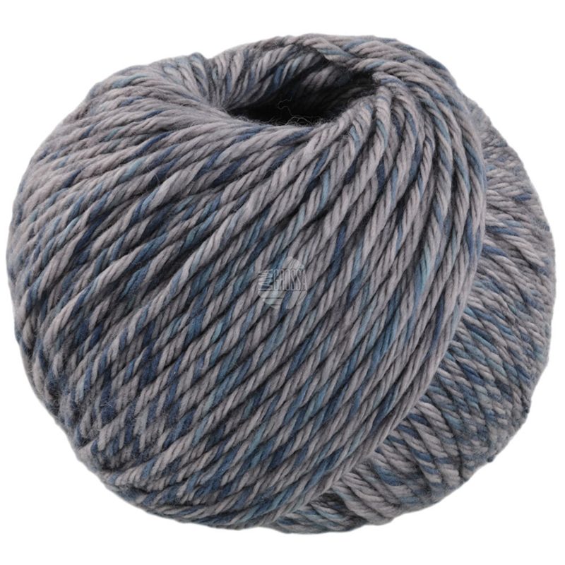 Lana Grossa Vintage Chunky 06 Taupe/Gray blue