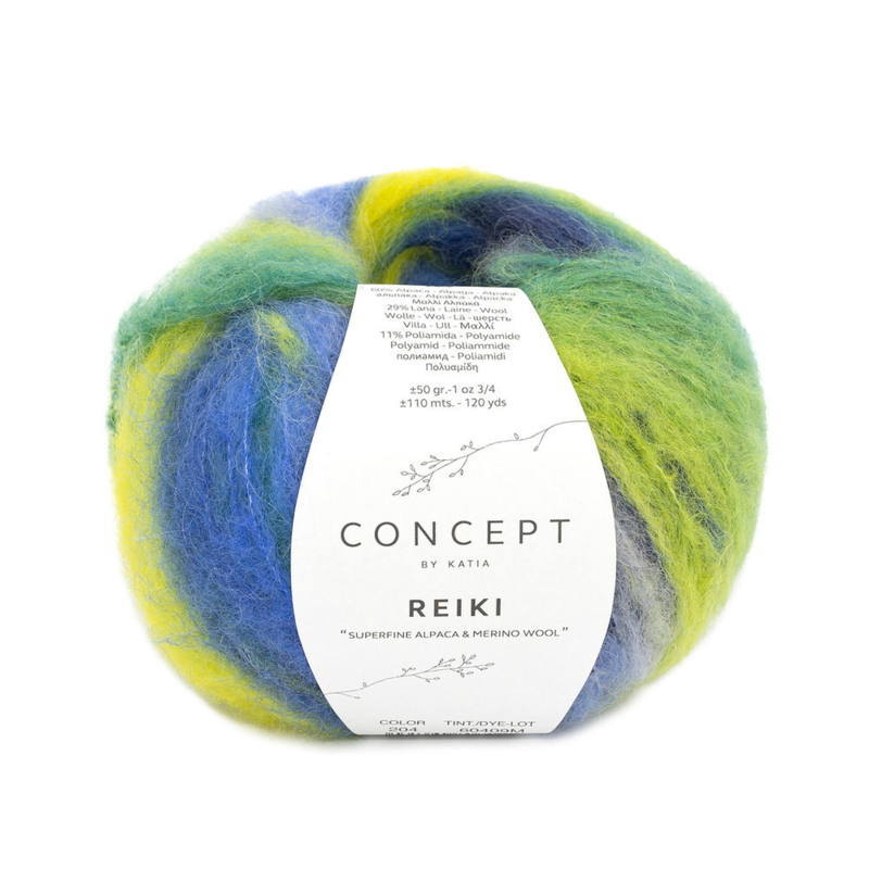 Katia Concept Reiki 204 Blue-Pistachio-Yellow