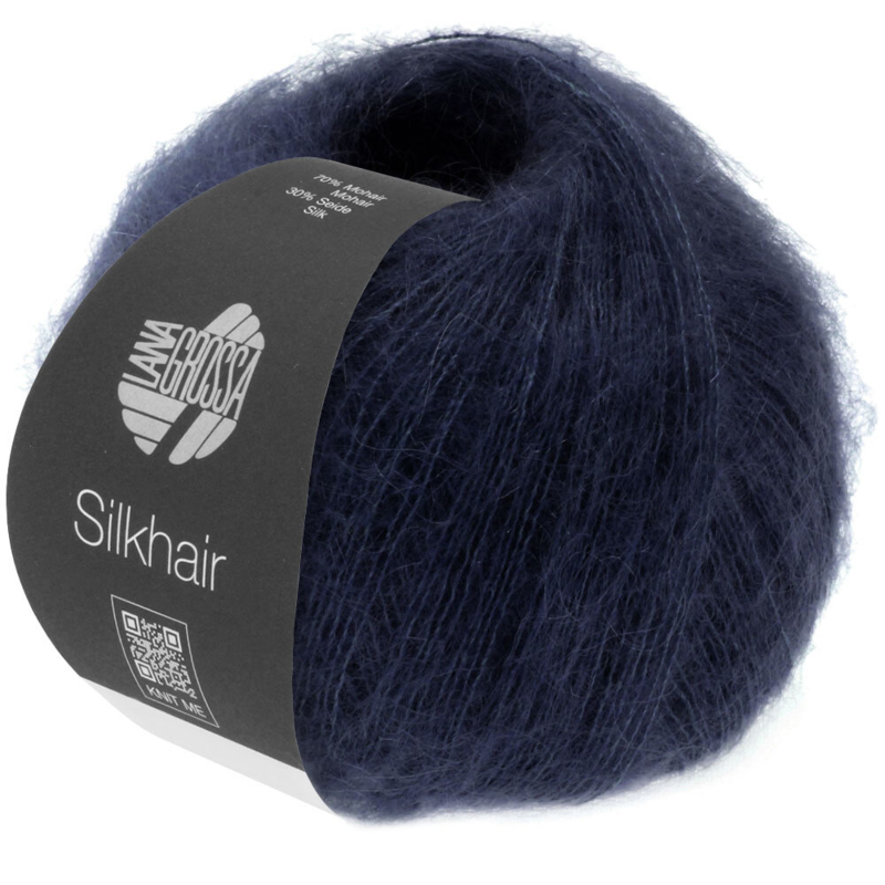 Lana Grossa Silkhair 027 Midnight Blue