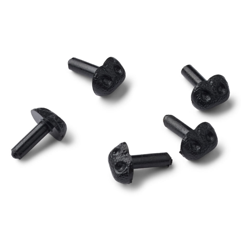 HobbyArts Safety Nose, Black 5 pcs 8 mm