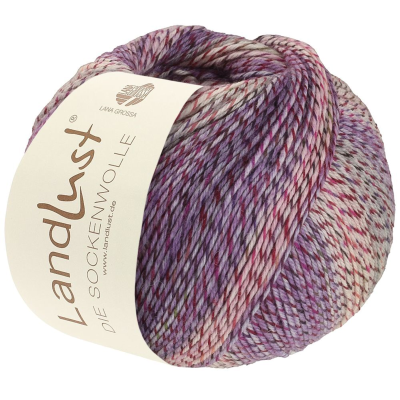 Lana Grossa Landlust Die Sockenwolle 217 Ecru/Pink/Purple/Hot Pink/Fuchsia/Anthracite