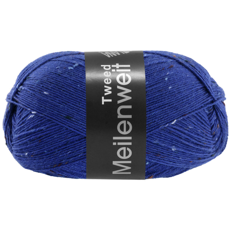 Lana Grossa Meilenweit 100 Tweed 177 Royal blue