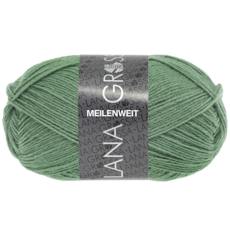 Lana Grossa Meilenweit 50 1377 Grey green