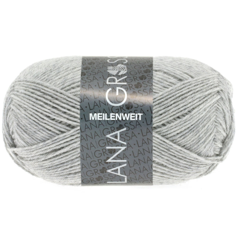 Lana Grossa Meilenweit 50 1346 Light grey marl