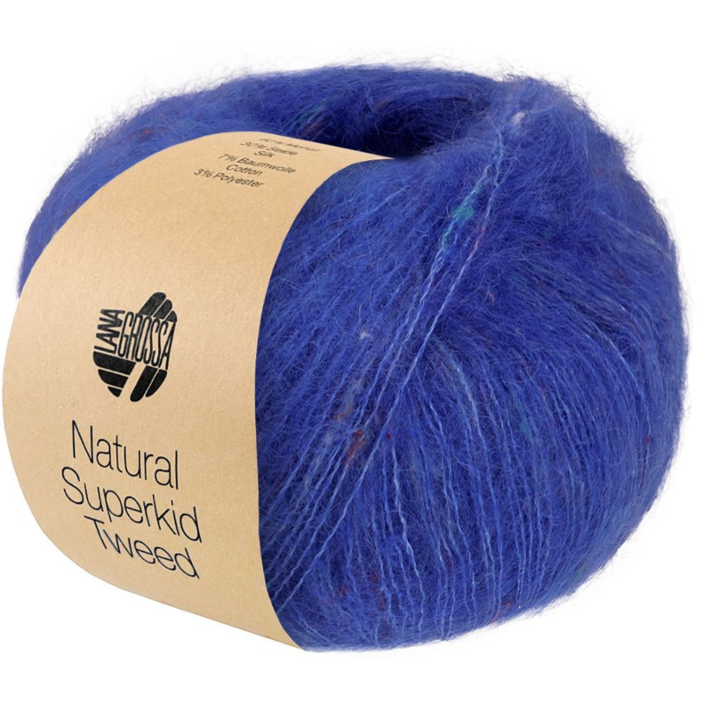 Lana Grossa Natural Superkid Tweed 635 Ink blue