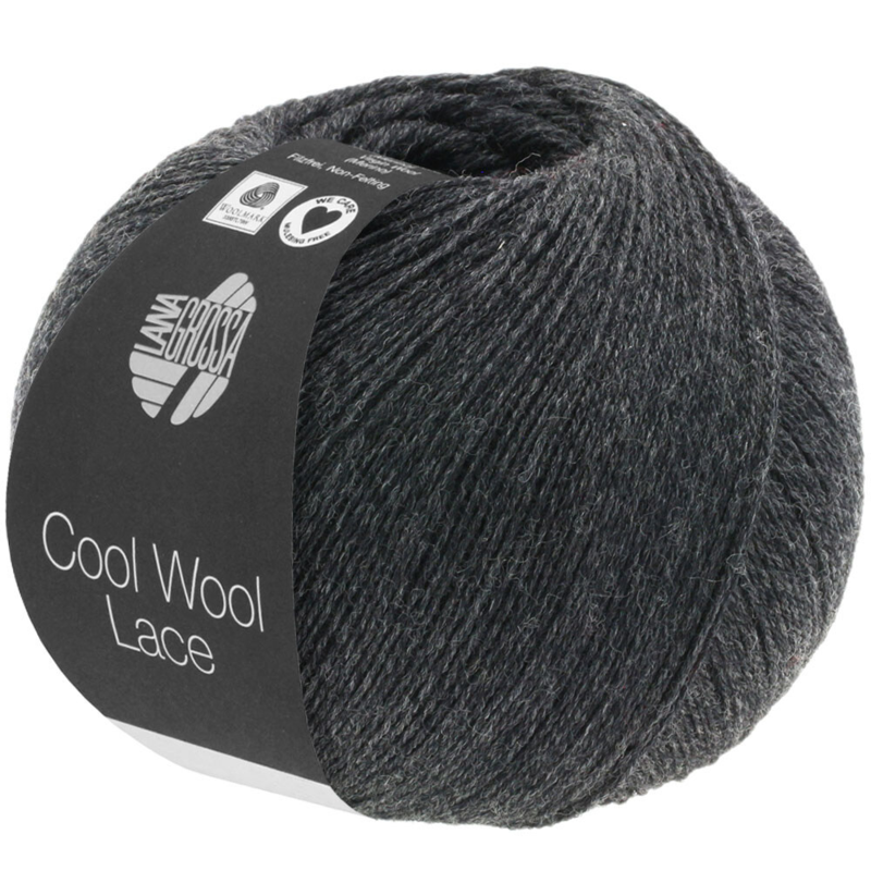 Lana Grossa Cool Wool Lace 25 Anthracite