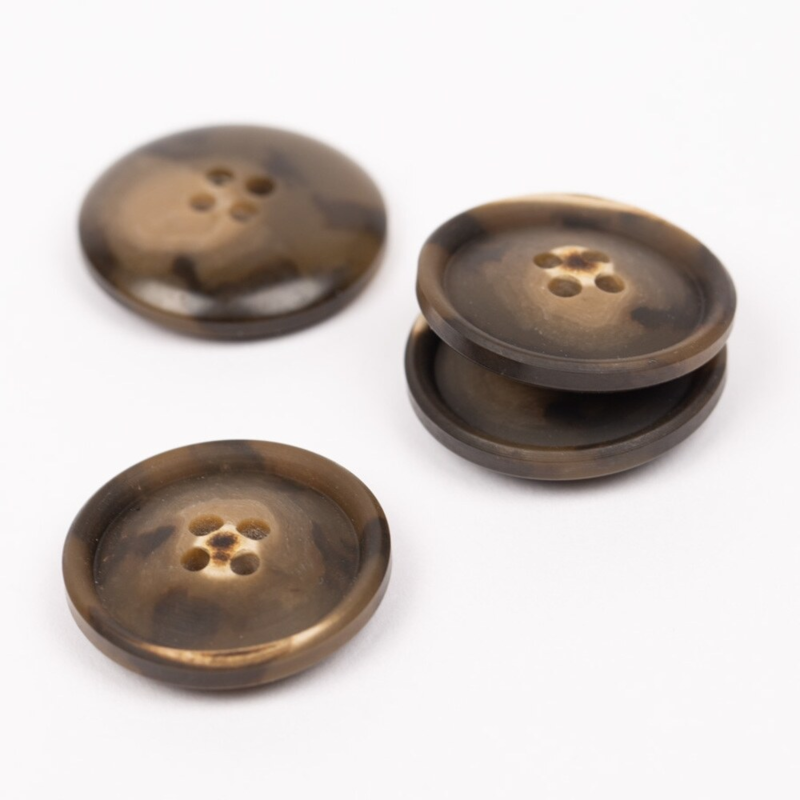 DROPS Imitated Wood (Walnut), Button, 23 mm (no. 704)