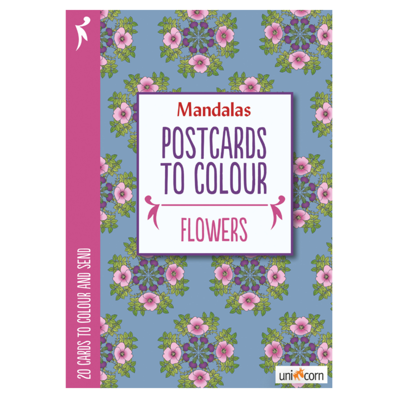 Mandalas Postcards to Colour - FLOWERS