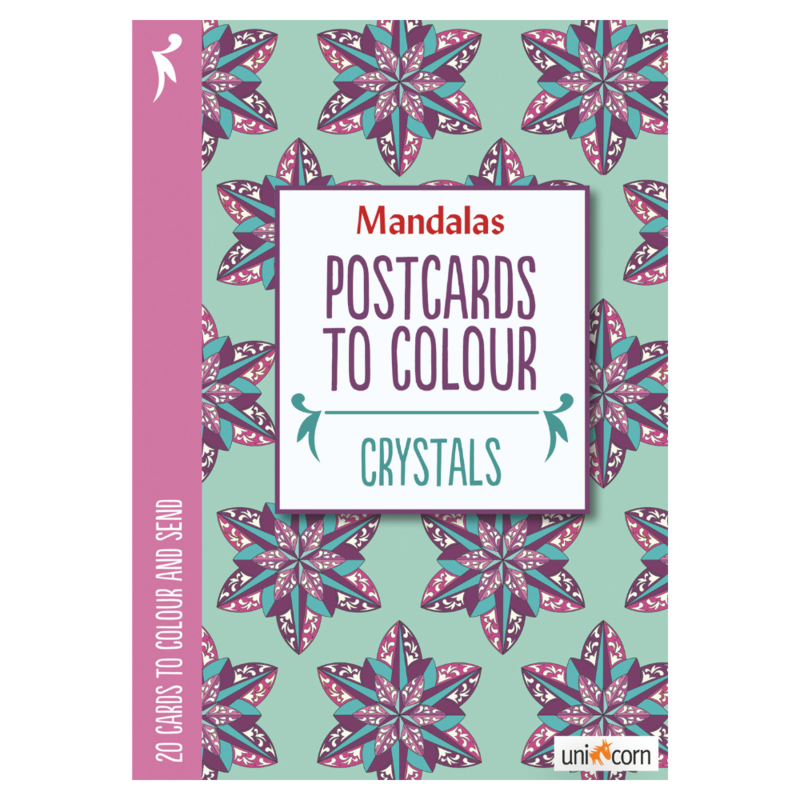 Mandalas Postcards to Colour - CRYSTALS