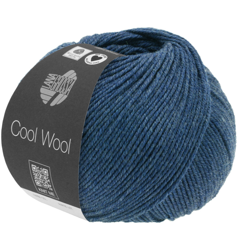 Lana Grossa Cool Wool Mélange 1490 Dark blue heather