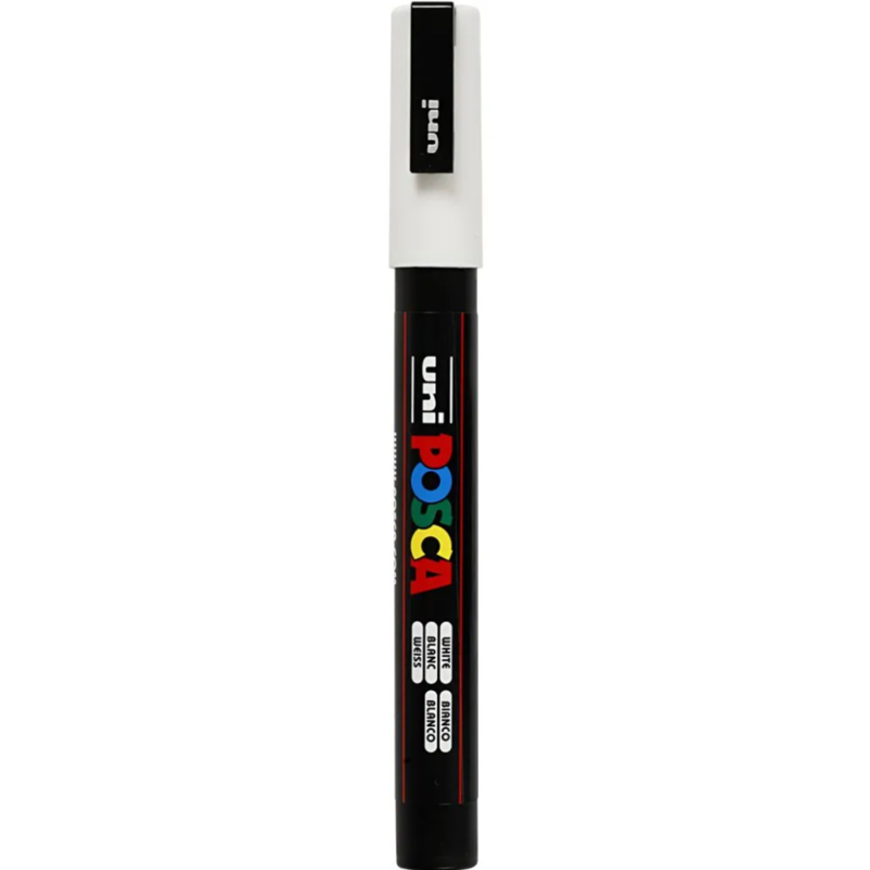 Posca Marker, 0.9-1.3 mm, 1 pc. White