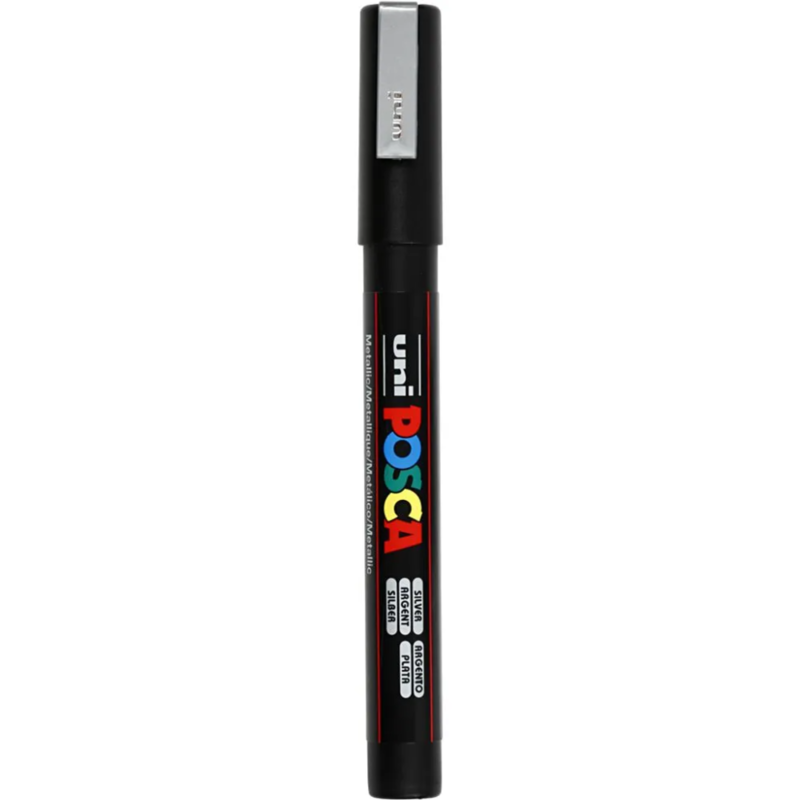 Posca Marker, 0.9-1.3 mm, 1 pc. Silver