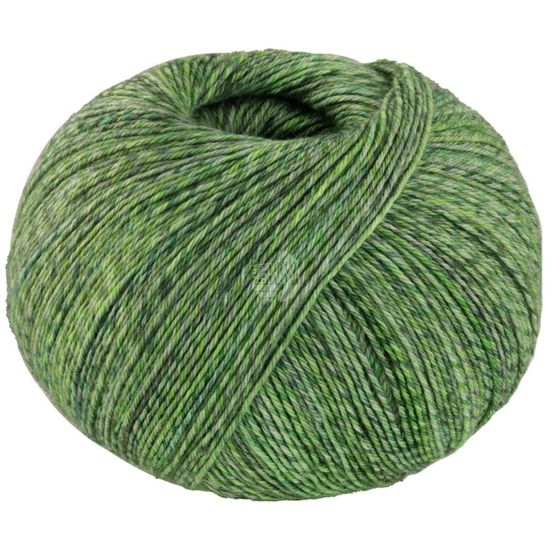 Lana Grossa Vintage Socks 1016 Heathered Light-/moss-/grey green