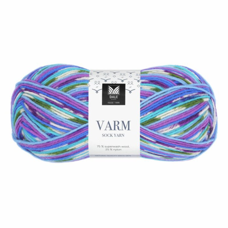 Dale Varm 102 Turquoise/purple/blue print