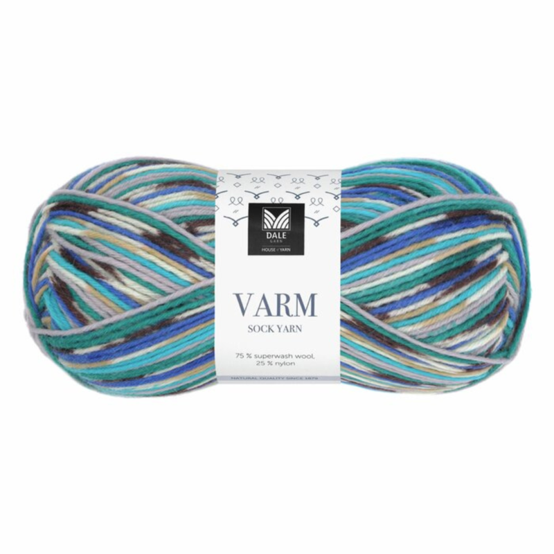 Dale Varm 107 Aqua/blue-purple/turquoise print