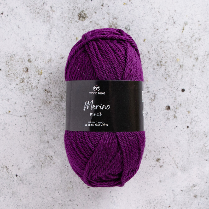 Svarta Fåret Merino Maxi 17 Mulberry Potion