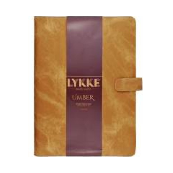 LYKKE Single-pointed Knitting Needle Set Umber, Tan, 10"