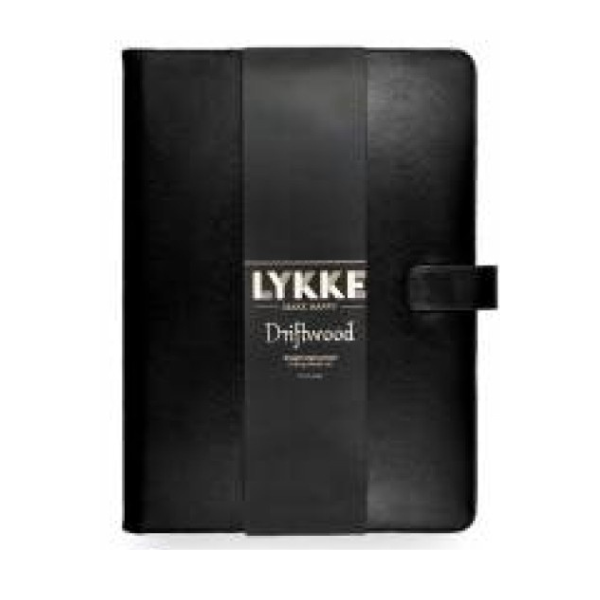 LYKKE Single-pointed Knitting Needle Set Driftwood, Black, 10"