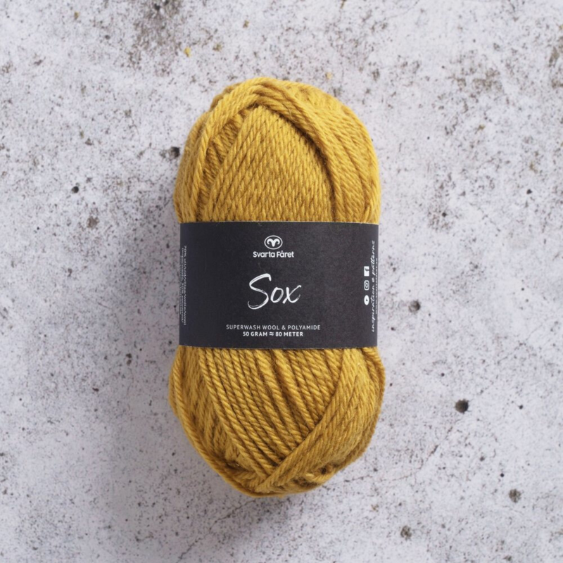 Svarta Fåret Sox 50 g 234 Mustard yellow