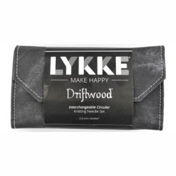 LYKKE Interchangeable Circular Needle Set Driftwood, Gray, 3.5"