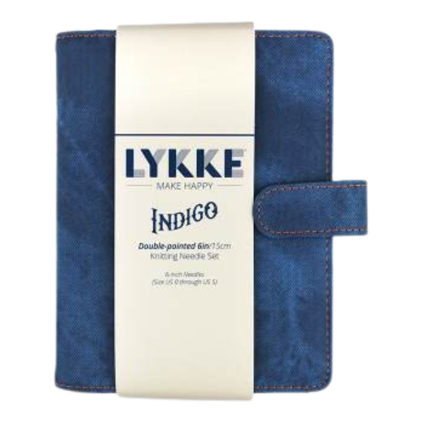 LYKKE Double-Pointed Needle Set Indigo, Azure Blue, 6" (US 0-5)