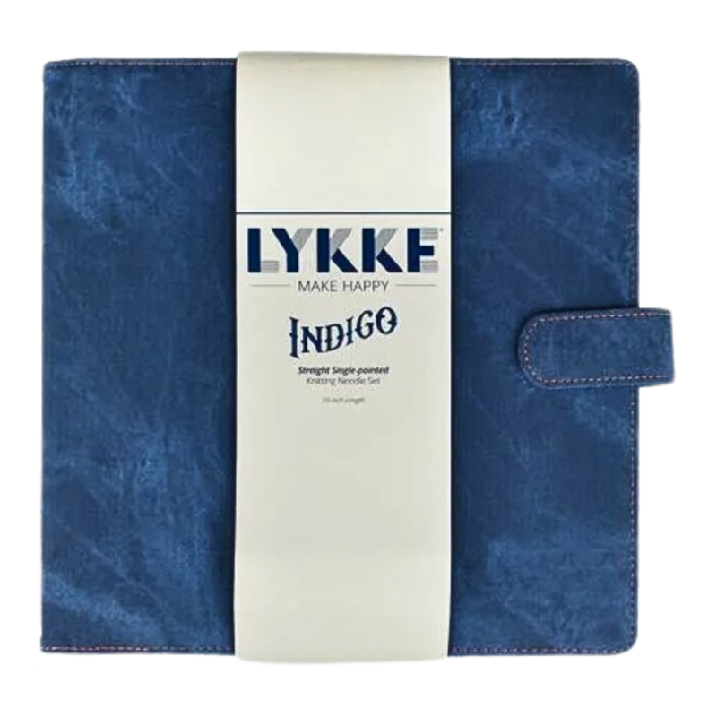 LYKKE Single Pointed Knitting Needle Set Indigo, Blue, 10" (25 cm)