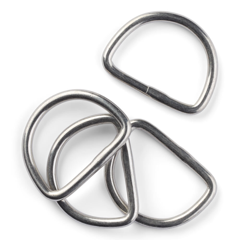 LindeHobby D-rings, 3x25 mm, 4 pcs