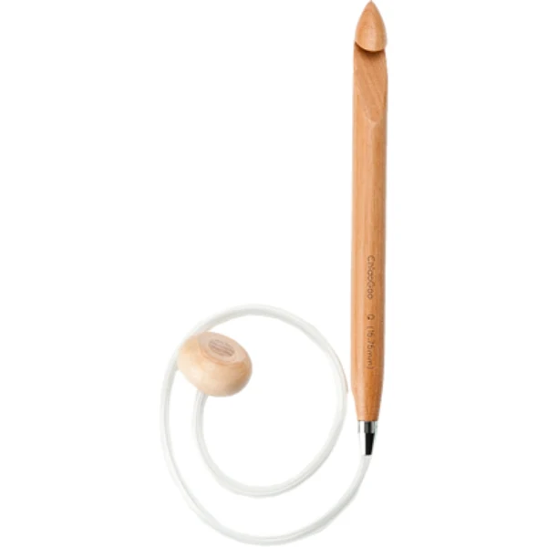 ChiaoGoo Tunisian Crochet Hook Wood Bamboo, Flexible (24")