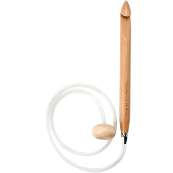 ChiaoGoo Tunisian Crochet Hook Wood Bamboo, Flexible (32")