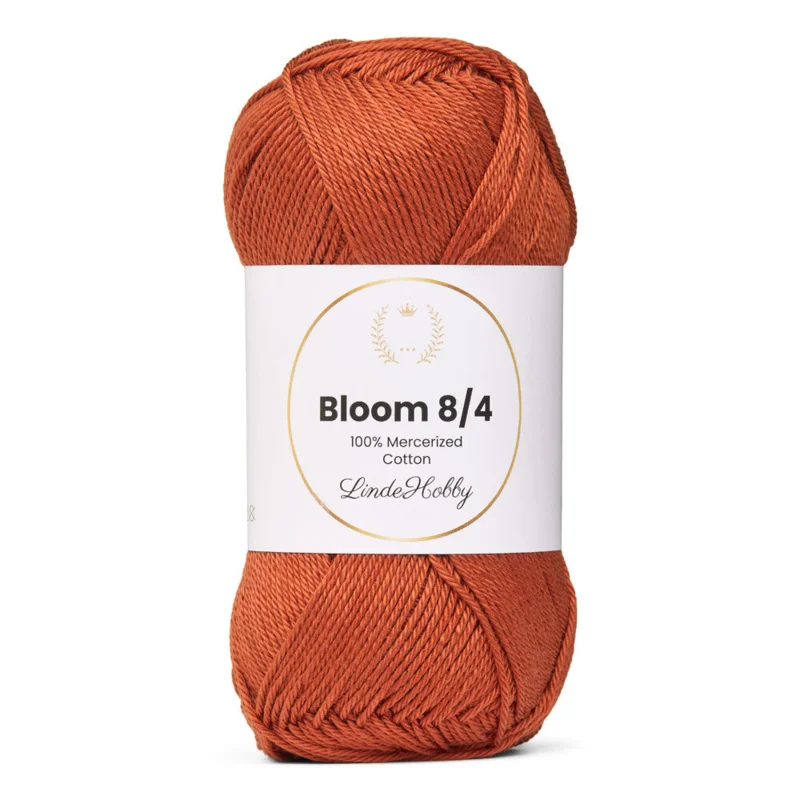 LindeHobby Bloom 8/4 Mercerized Cotton 36 Brick Color