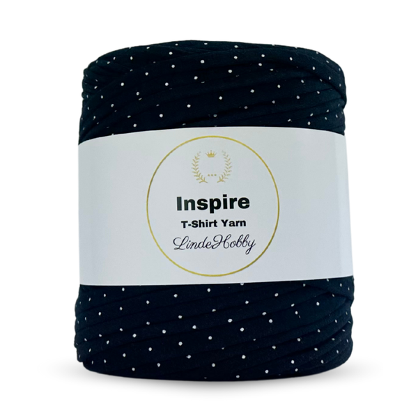 LindeHobby Inspire Print 55 Navy blue with white dots