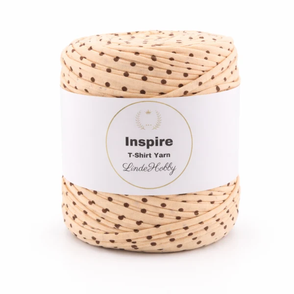 LindeHobby Inspire Print 29 Beige with brown dots