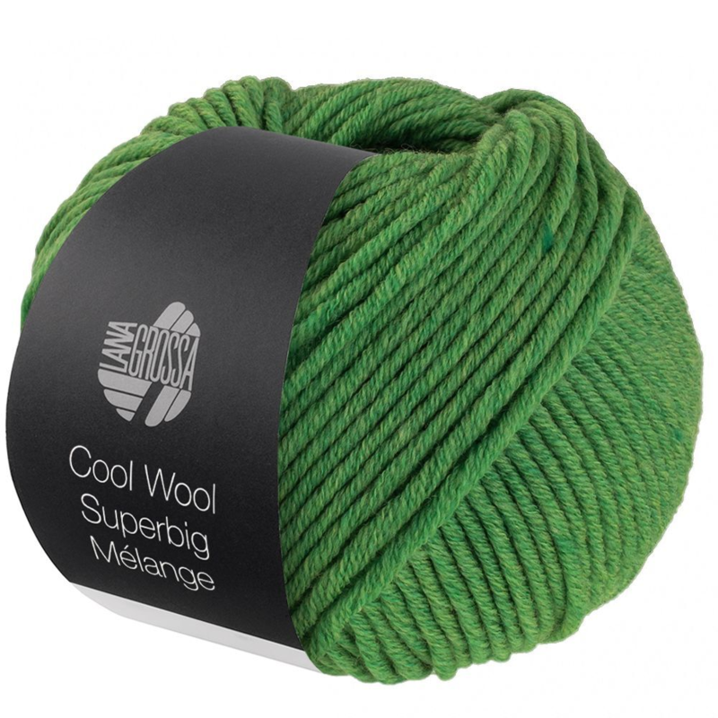 Lana Grossa Cool Wool Superbig 211 Green heathered
