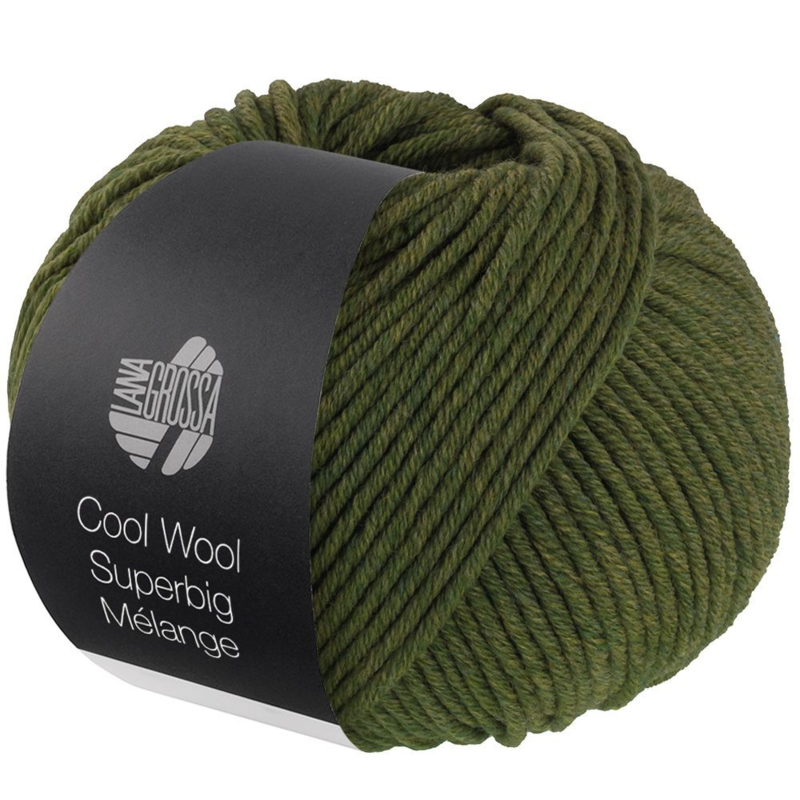 Lana Grossa Cool Wool Superbig 212 Olive heathered