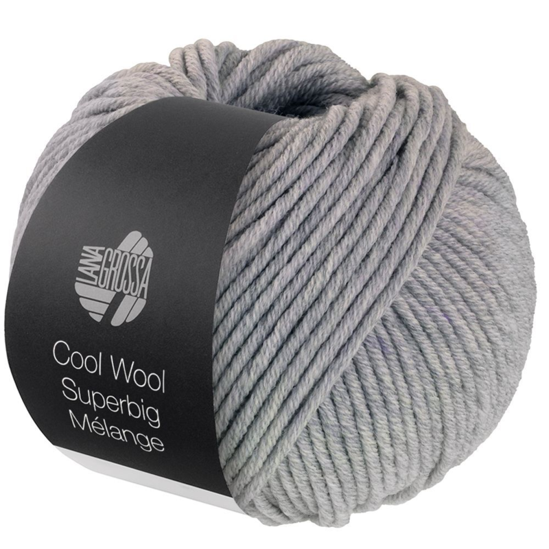 Lana Grossa Cool Wool Superbig 216 Light grey heathered