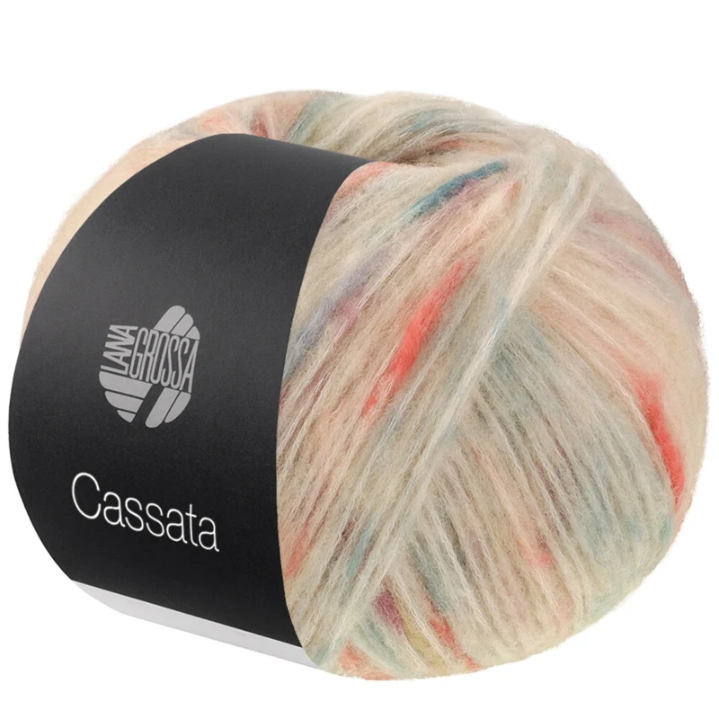Lana Grossa Cassata 14 Cream/jade/petrol/soft gray/terracotta