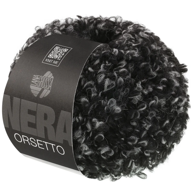 Lana Grossa Orsetto 106 Black/Grey
