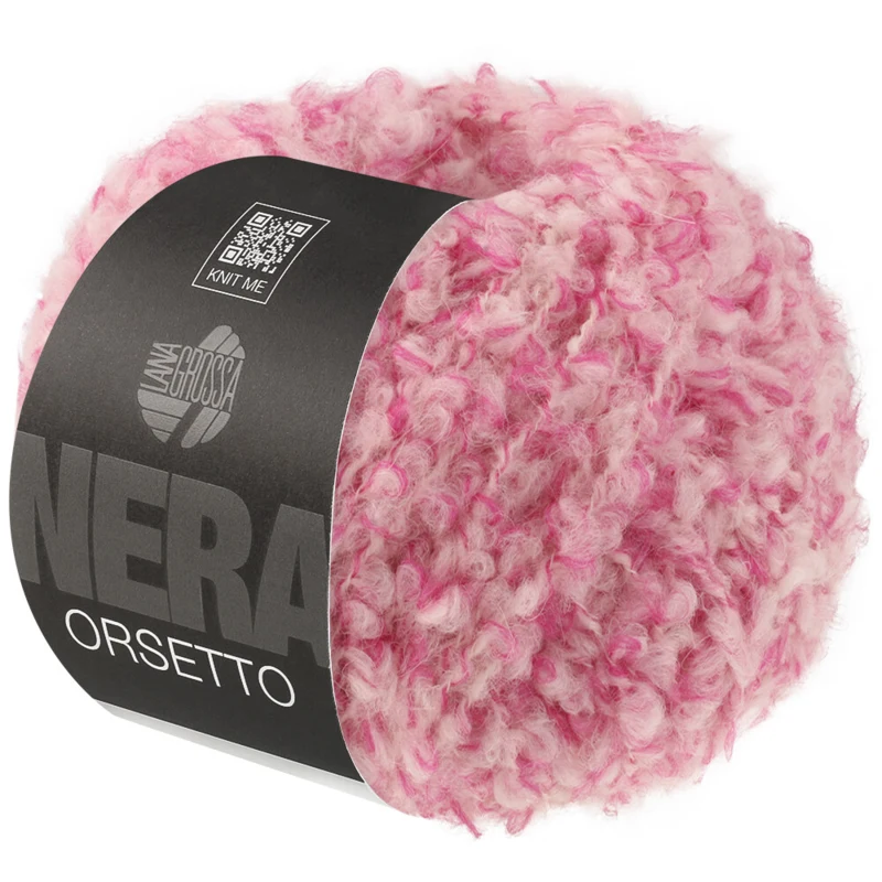 Lana Grossa Orsetto 101 Pink/Raw white
