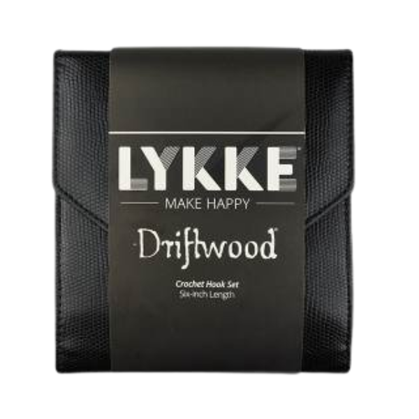 LYKKE Driftwood Crochet Hook Set, Black, 6"
