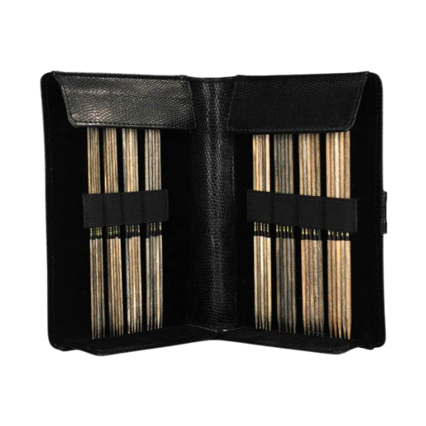 LYKKE Double-Pointed Needle Set Driftwood, Black, 6" (US 0-5)