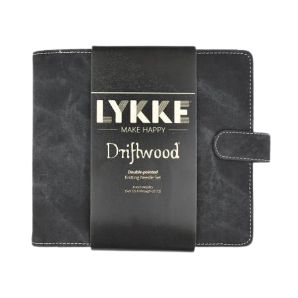 LYKKE Double-Pointed Needle Set Driftwood, Grey, 6" (US 6-13)