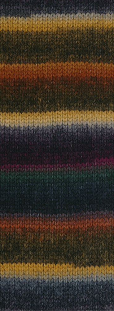 Lana Grossa Bomba 09 Nougat/mocha/blackberry/black blue/grey lilac/grey olive/anthracite
