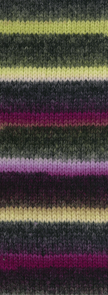 Lana Grossa Bomba 10 Orchid/blackberry/grey beige/grey green/dark grey