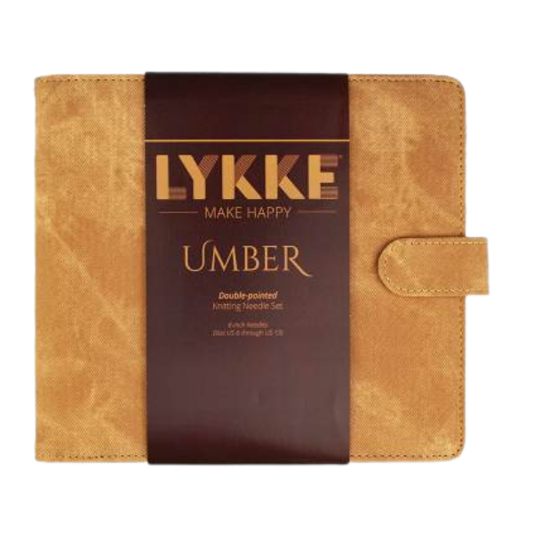 LYKKE Double-Pointed Needle Set Umber, Tan, 6" (US 6-13)