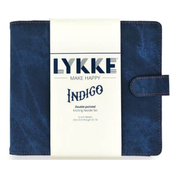 LYKKE Double Pointed Needle Set Indigo, Azure Blue, 6" (US 6-13)