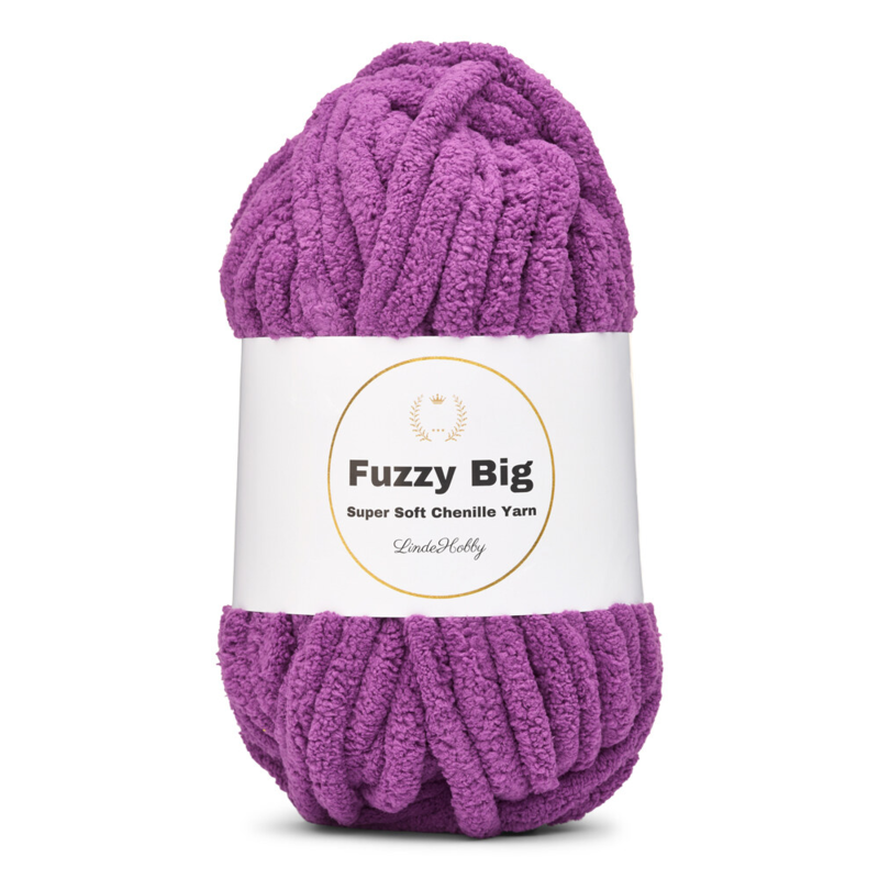 LindeHobby Fuzzy Chenille BIG 40 Purple